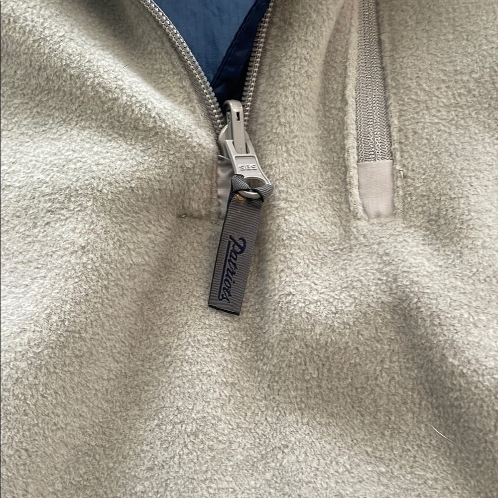 Men's Patriots Reversible Navy and Gray Performance Jacket - Picture 7 of 8